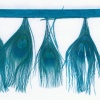 Miniatura de foto de fleco avestruz 12cm azul