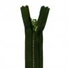 Miniatura de foto de Cremallera metálica verde seco 16cm