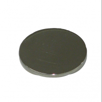 Miniatura de foto de Botón pie metal liso color plata 28mm