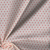 Miniatura de foto de Popelín muller beige mini-rombos rojos