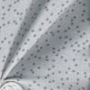 Miniatura de foto de Doble tela algodón-gasa blanco estrellas grises