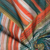 Miniatura de foto de Gasa estampada con franjas multicolor