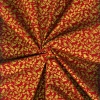Miniatura de foto de Algodón navideño hojas rojo y oro