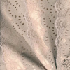 Miniatura de foto de Tela de volantes de polipiel y puntilla beige