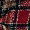 Miniatura de foto de Abrigo bucle con cuadro escocés granate y azul