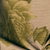 Miniatura de foto de Tapicería gruesa gris estampado flores y hojas verdes