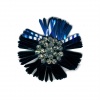 Miniatura de foto de Flor paillete strass-cristal marino