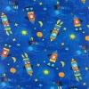 Miniatura de foto de Algodón azul con dibujos espaciales