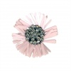 Miniatura de foto de Flor paillete strass-cristal blanco