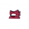 Miniatura de foto de Botón de madera rojo máquina de coser
