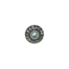 Miniatura de foto de Botón joya 12mm perla y cristales