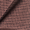 Miniatura de foto de Satén rosa palo con topos negros