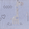 Miniatura de foto de Loneta azul dibujos infantiles jirafas