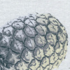 Miniatura de foto de Mantel resinado gris con piñas grandes