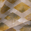Miniatura de foto de Loneta gris con rombos amarillos