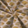 Miniatura de foto de Loneta gris con rombos amarillos