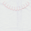 Miniatura de foto de Patrón recortable martina pique bordado 3/6 meses blanco/rosa