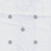 Miniatura de foto de Patrón recortable marcela pique bordado 3/6 meses blanco/gris