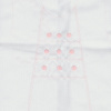 Miniatura de foto de Patrón recortable palmira pique bordado 3/6 meses blanco/rosa