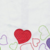 Miniatura de foto de Patrón recortable love pique bordado 24/36 meses blanco/rojo