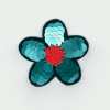 Miniatura de foto de Aplicación flor de lentejuelas verde 60mm