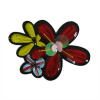 Miniatura de foto de Aplicación flor de lentejuelas rojo, amarillo, celeste 120x90 mm