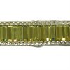 Miniatura de foto de Tira con cadena termoadhesiva cristales dorados 20 mm
