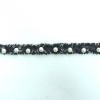 Miniatura de foto de Pasamanería hilo fantasía perla 1cm blanco, gris