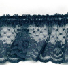 Miniatura de foto de Puntilla fruncida elastica negro 60mm