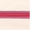 Miniatura de foto de Cinta de terciopelo con puntilla rosa palo 25mm