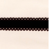 Miniatura de foto de Cinta de terciopelo con puntilla negro 25mm