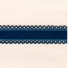 Miniatura de foto de Cinta de terciopelo con puntilla azul verdoso 25mm