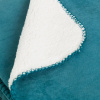 Miniatura de foto de Mantá sofá antelina azul 125x150