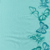 Miniatura de foto de Volante piqué agua, bordado mariposas
