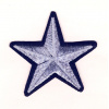Miniatura de foto de Aplicación termoadhesiva estrella plata 8cm