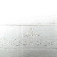 Miniatura de foto de Juego de 6 toallas hojas blancas