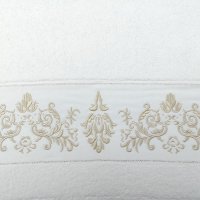 Miniatura de foto de Juego de 6 toallas blanco, beige