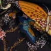 Miniatura de foto de Crep negro estampado mariposas y hojas multicolor
