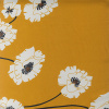 Miniatura de foto de Satén amarillo estampado flores blancas