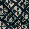 Miniatura de foto de Crep estampado geométrico negro y beige