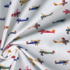 Miniatura de foto de Popelín estampado digital aviones clásicos