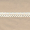 Miniatura de foto de Puntilla pasacintas con cinta beige 17mm
