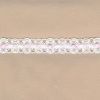 Miniatura de foto de Galón pasacintas bolillo con cinta blanco-rosa 15mm
