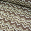 Miniatura de foto de Loneta zigzag beige y marrón