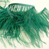 Miniatura de foto de Fleco plumas ostrich verde oscuro