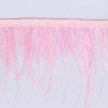 Miniatura de foto de Fleco de plumas de avestruz rosa 7cm