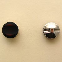 Miniatura de foto de Botón nylon metalizado marron oscuro