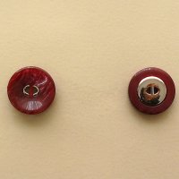 Miniatura de foto de Botón jaspeado nylon y metal teja