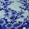 Miniatura de foto de Encaje tul bordado flores tonos azules