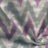 Miniatura de foto de Loneta zig-zag gris y violeta